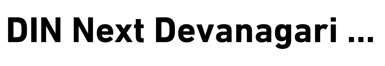 DIN Next Devanagari Bold